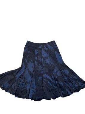 Jon blue flared silk skirt nwt 2